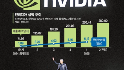 [파이낸셜뉴스] 'AI 독주' 엔비디아, 1분기 매출 262% 순이익 690% 급증